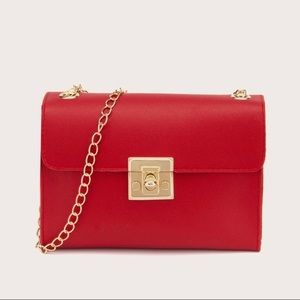 Red crossbody bag